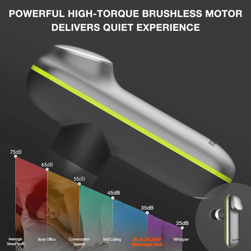 Deep Tissue Vibration Percussion Heating Warm Hot Metal Head Fascia Sport Boby LCD Screen Muscle Massage Gun